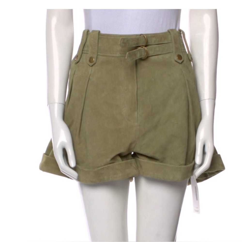 Leather shorts